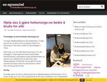 Tablet Screenshot of helsenorgebeta.net